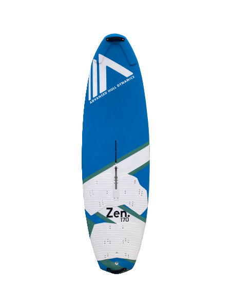AHD Windsurfing Windfoil Zen Family and Coaching Board Full EVA deck Dagger Board Deep Tuttle box for Foiling on the 150 and 170lt models